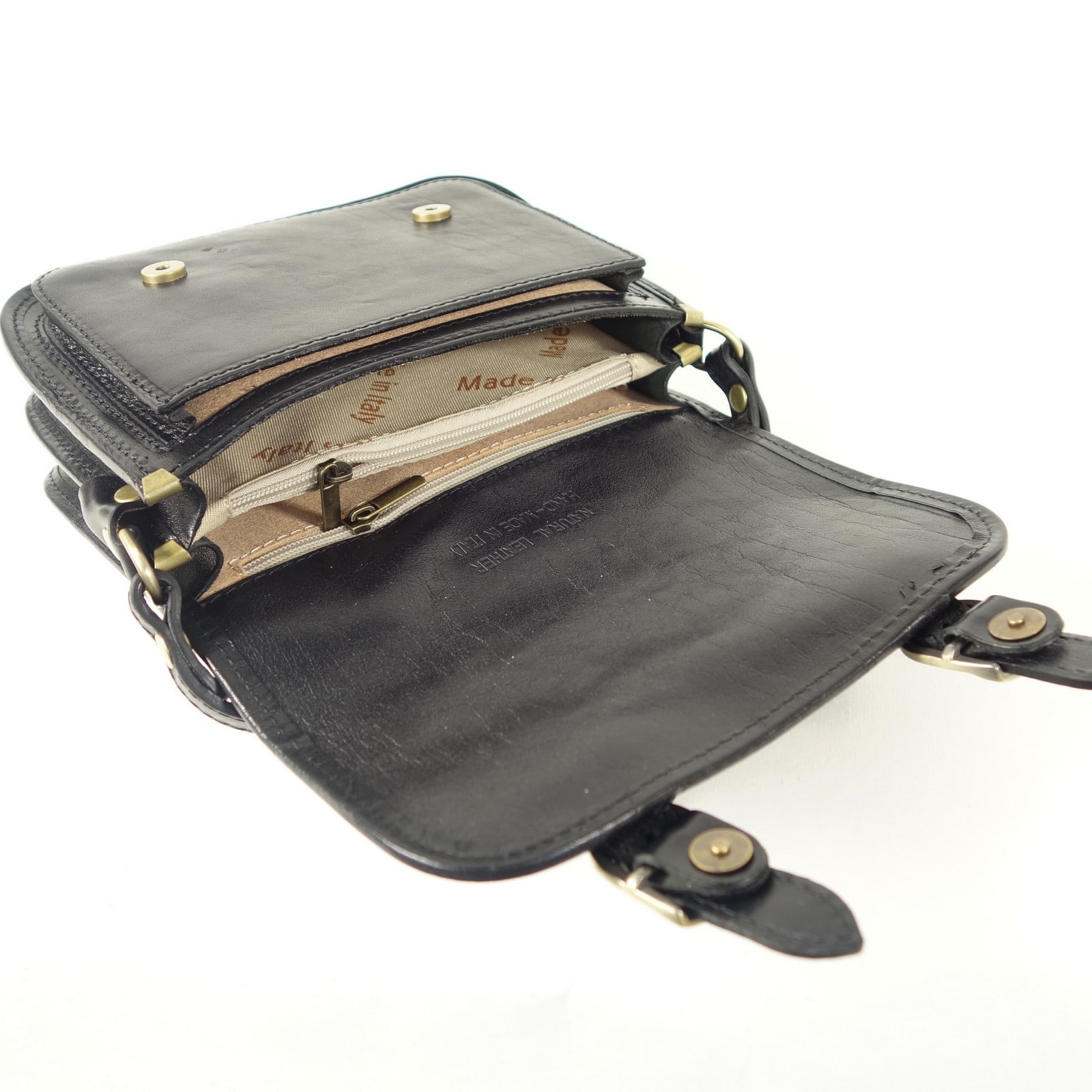 Collection Esprit Cuir ELANIA micro sac cuir noir vintage