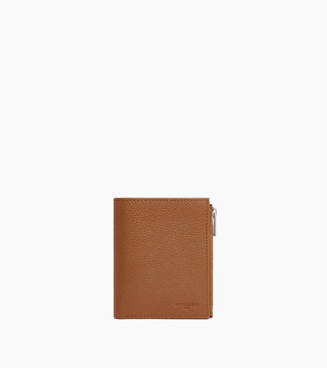 Le Tanneur Charles portefeuille moyen cuir grainé marron