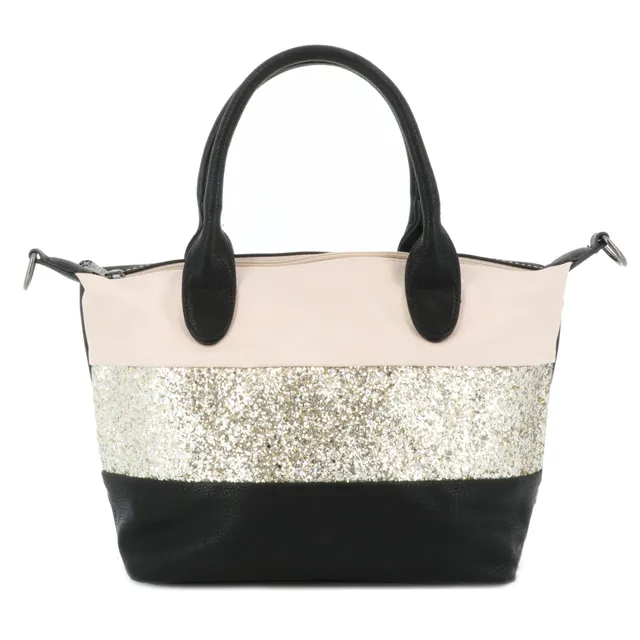 Gallantry Sacs Bandoulière Sac Paillettes Beige Noir Doré