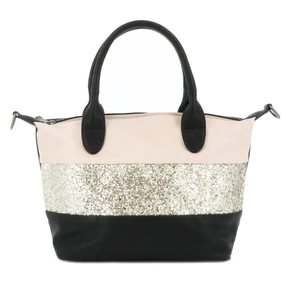 Gallantry Sacs Bandoulière Sac Paillettes Beige Noir Doré