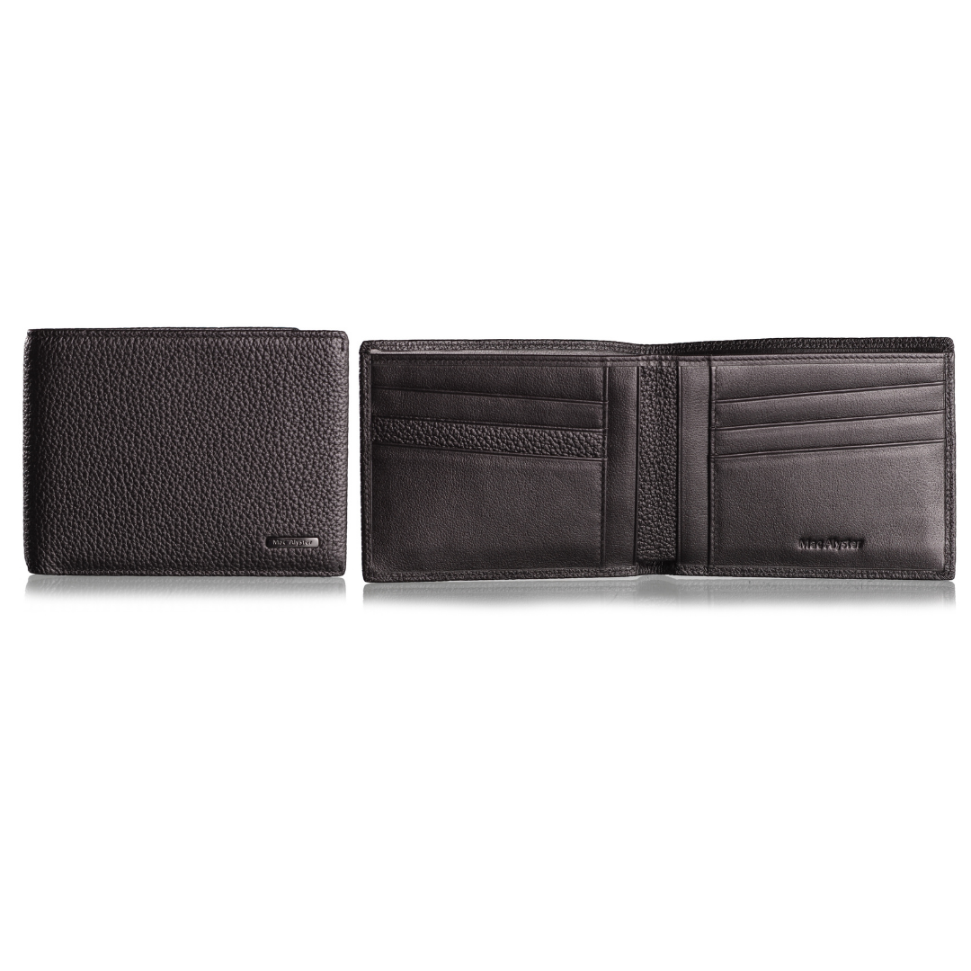 Mac Alyster Premium Portefeuille Italien Noir Fin