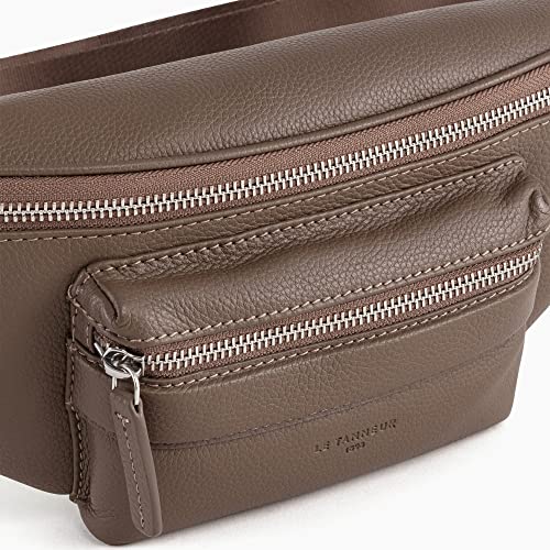 Le Tanneur Charles sac banane cuir 36x11cm zippée homme