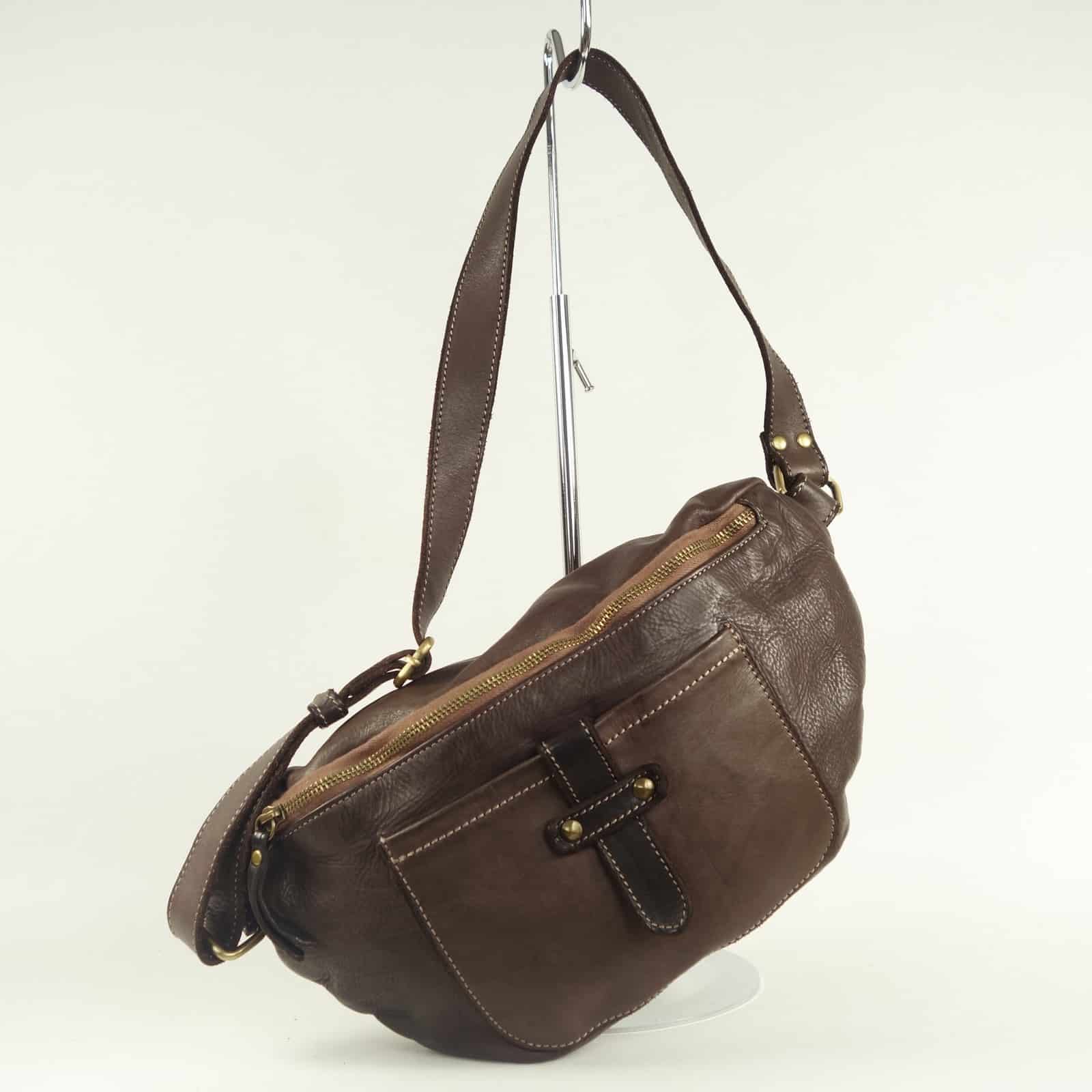Collection Esprit Cuir Taylor sac banane cuir brun