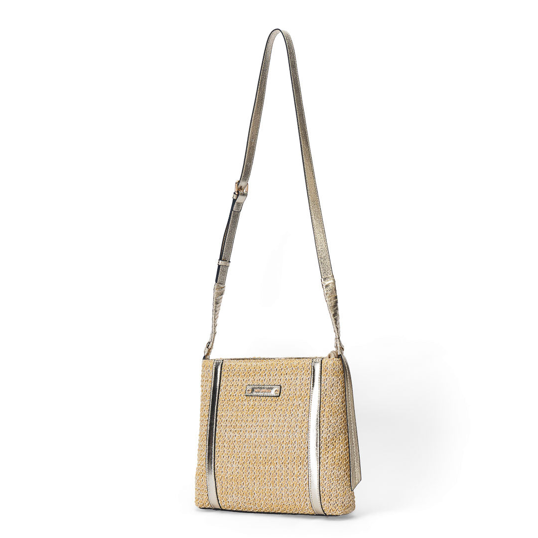 MAC ALYSTER Saint-Malo sac trotteur paille Doré