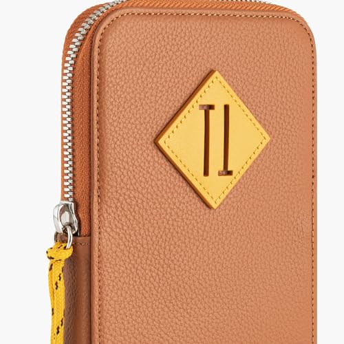 Le Tanneur Nathan Pochette Téléphone Cuir Grainé Zippée