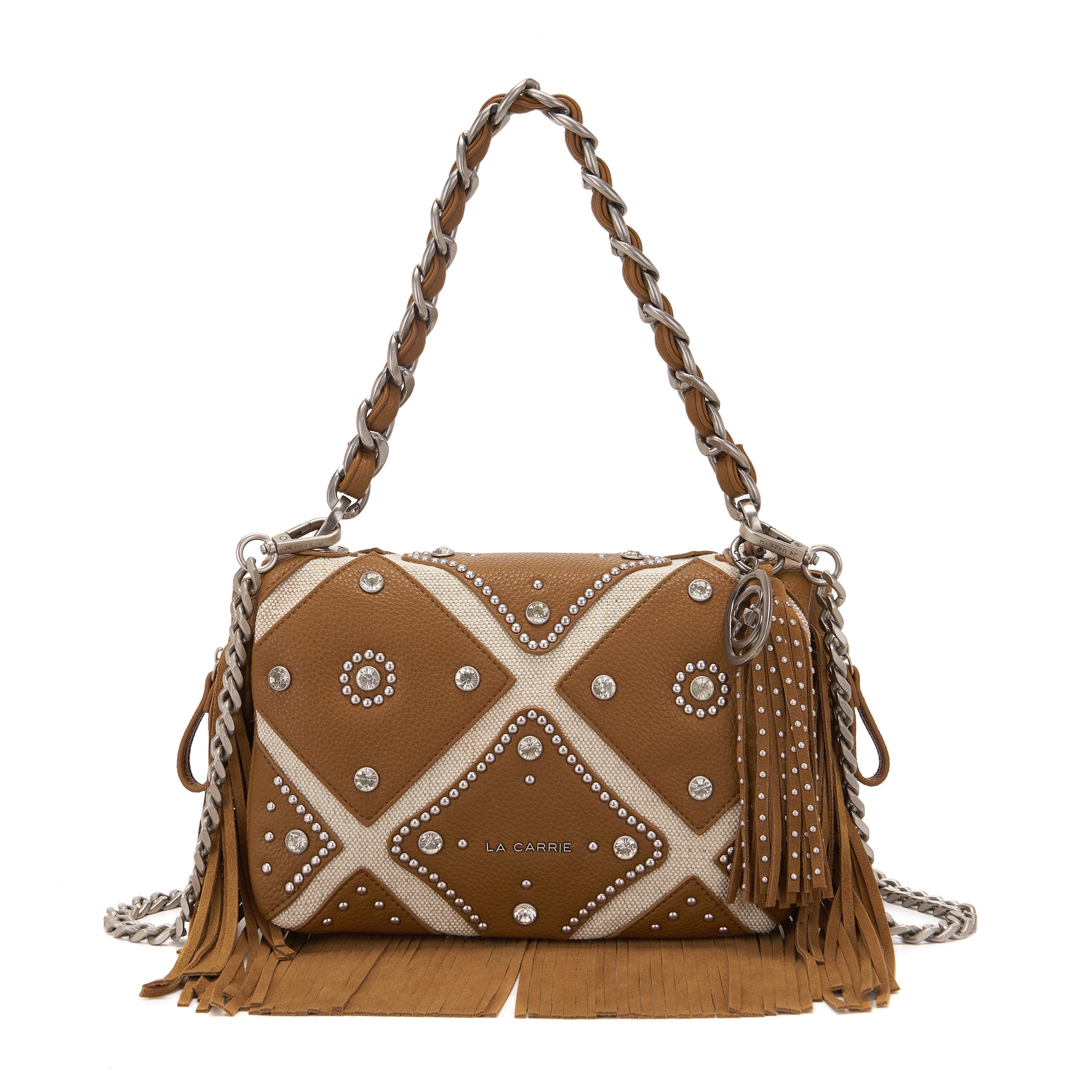 La Carrie Isabel Butterfly sac épaule cognac 32x13x19 cm
