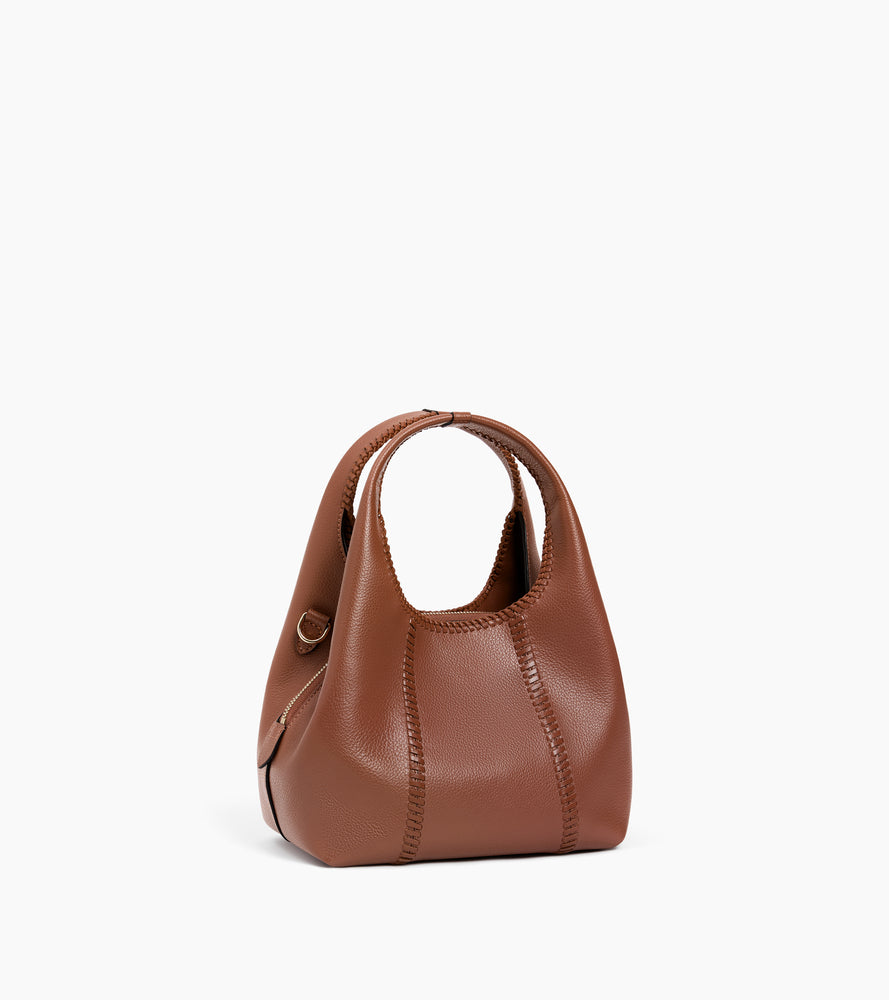 Le Tanneur Juliette petit sac main cuir marron