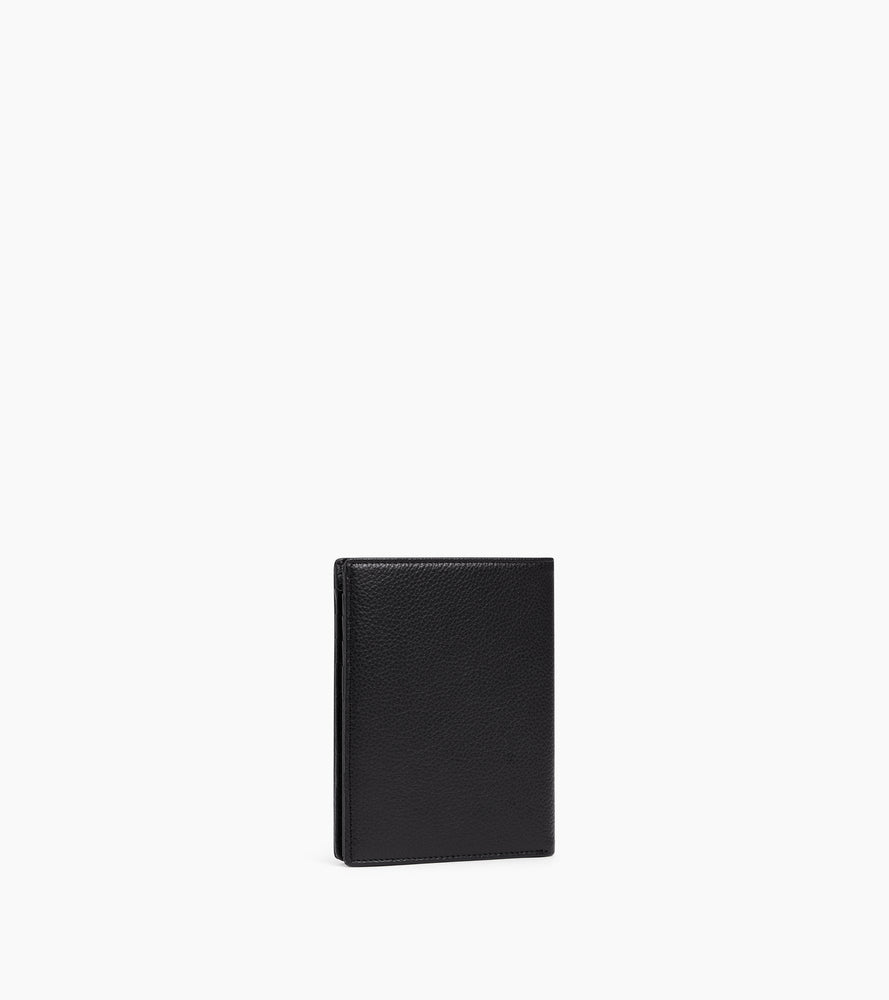 Le Tanneur Emile portefeuille vertical cuir grainé noir
