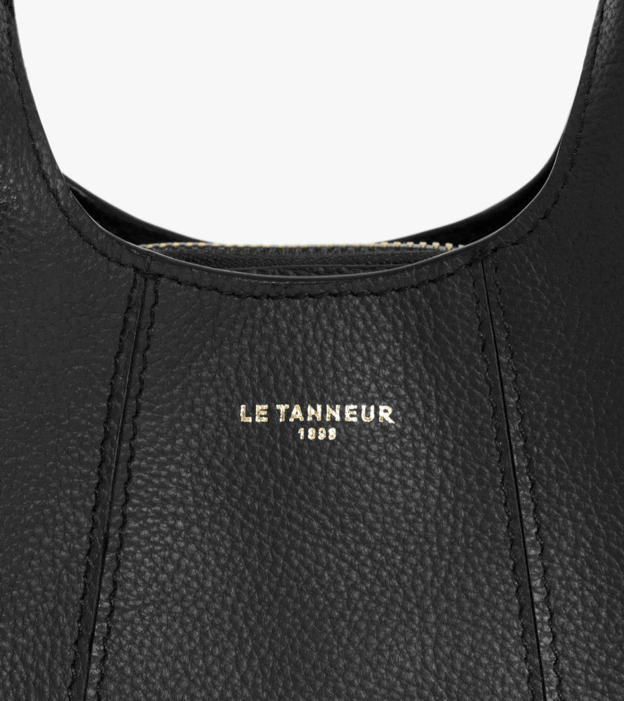 Le Tanneur Juliette mini sac cuir grainé noir bandoulière