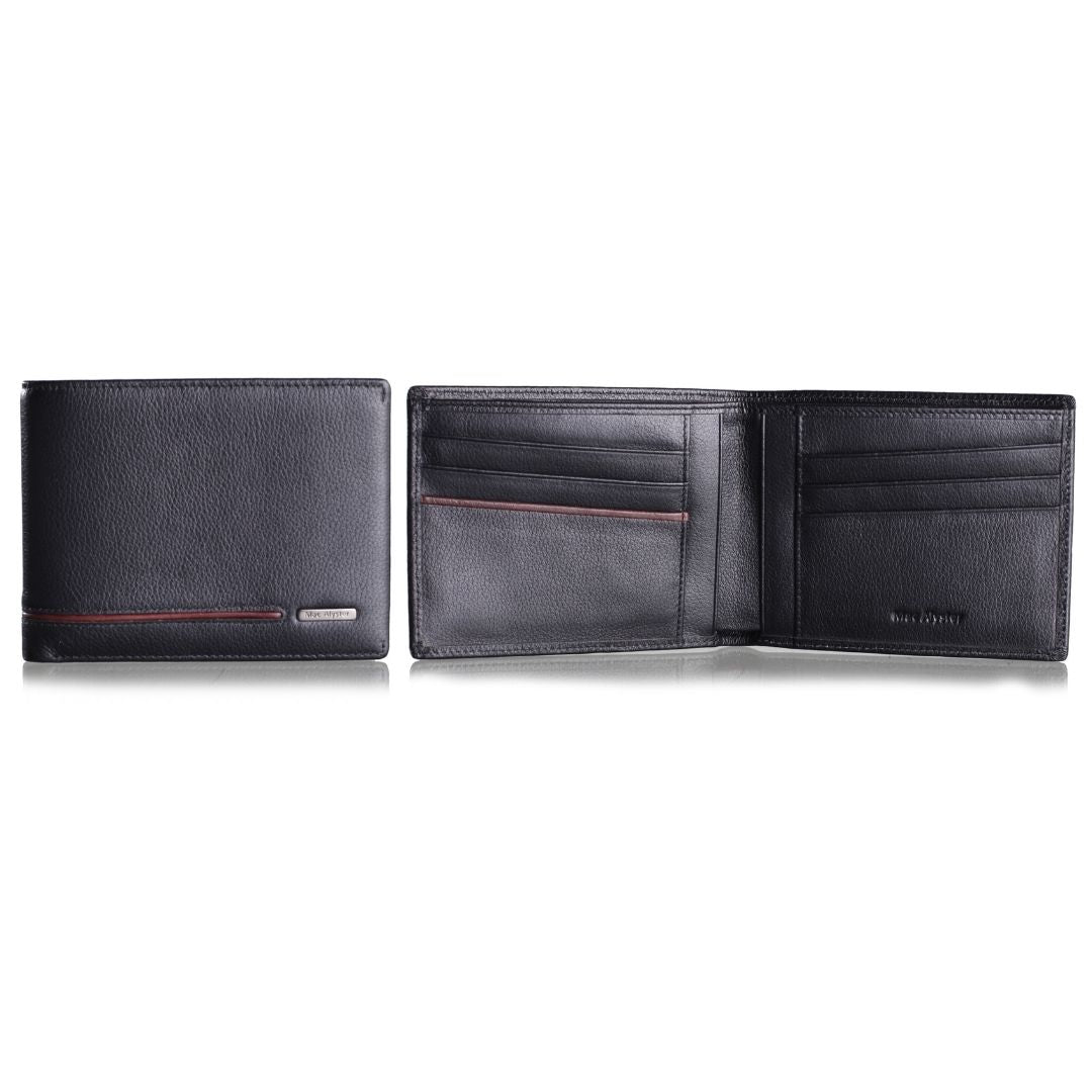 Mac Alyster Signature portefeuille italien Noir/Noir