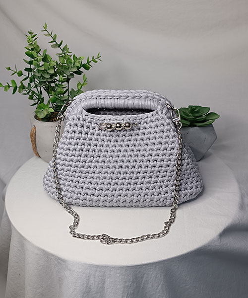 Takiri Mona TK1042 sac à main gris clair chaîne