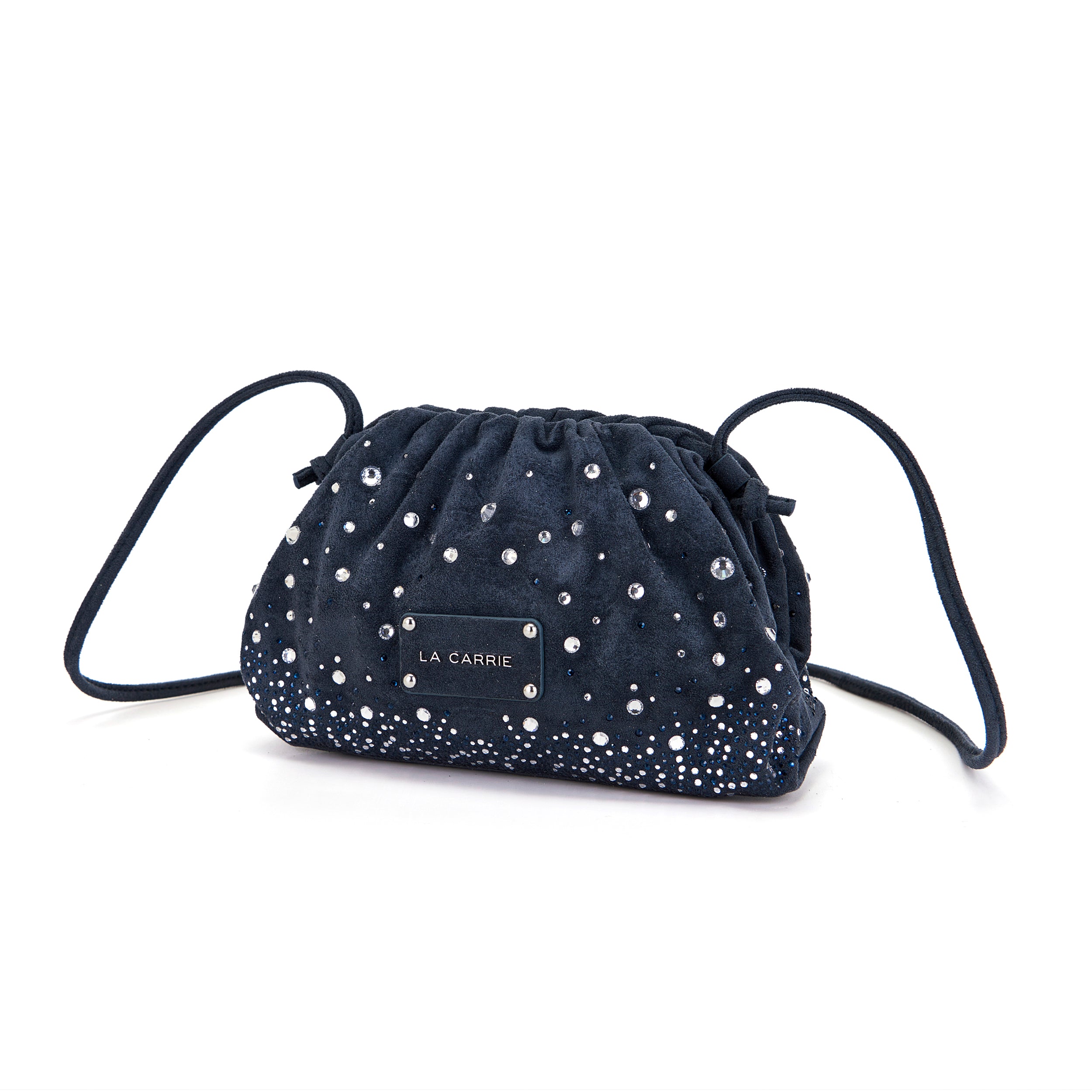 La Carrie Capsule sac bandoulière bleu 23 cm brillant