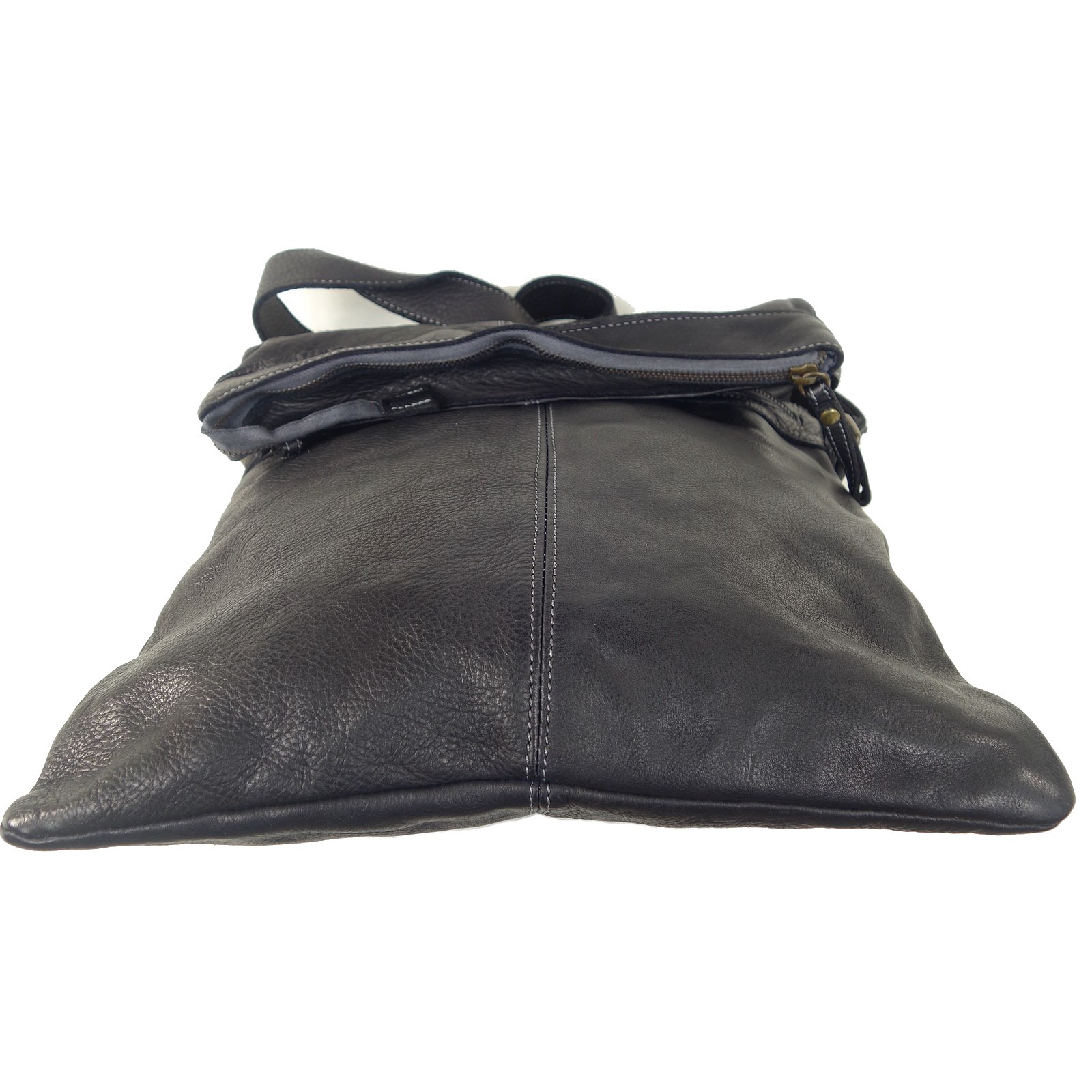 Collection Esprit Cuir MARION sac bandoulière noir cuir