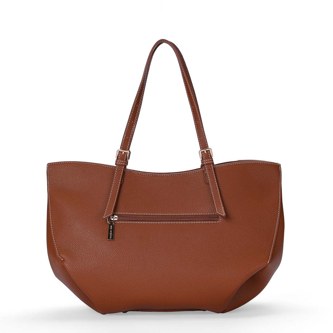 Mac Alyster Harmonia sac cabas moumoute cognac extensible