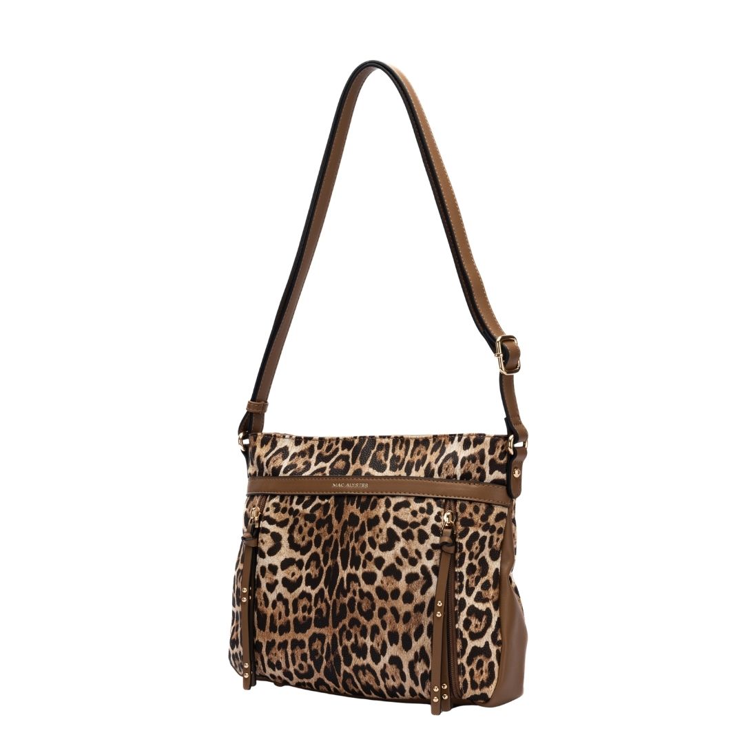 Mac Alyster Léopard sac trotteur léopard noir