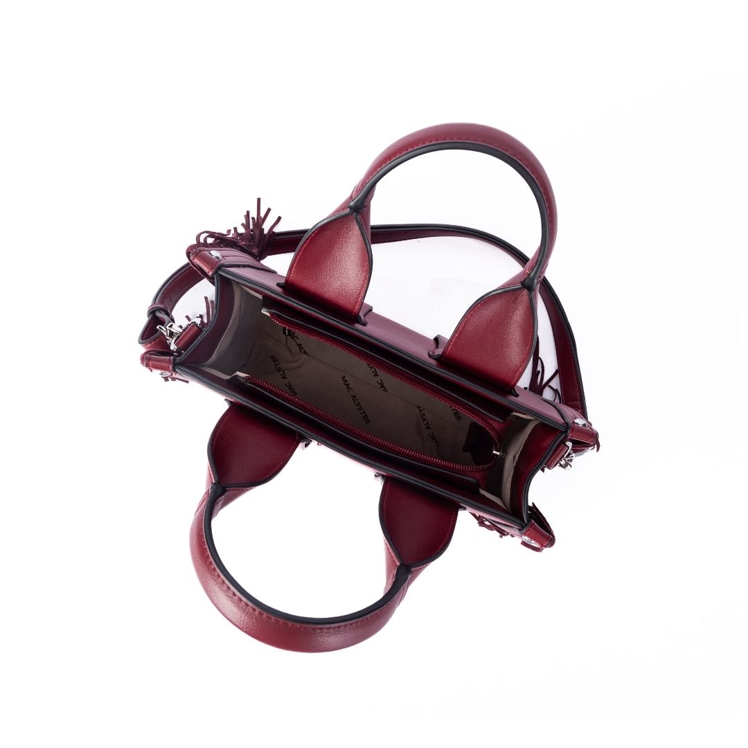 MAC ALYSTER Capsule Clover sac shopping Bordeaux Burgundy