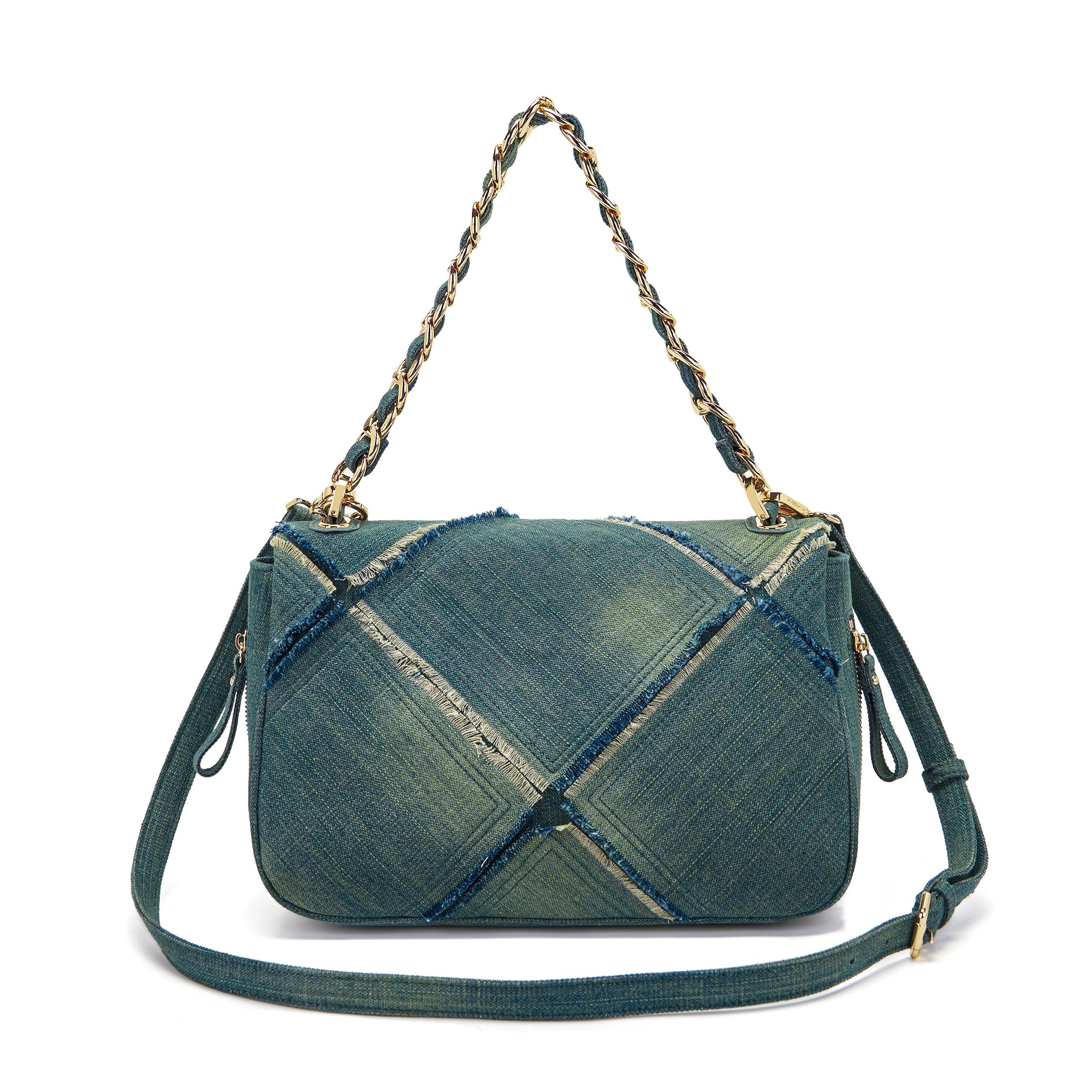 La Carrie Bag Isabel Cross sac bandoulière toile tea 35cm
