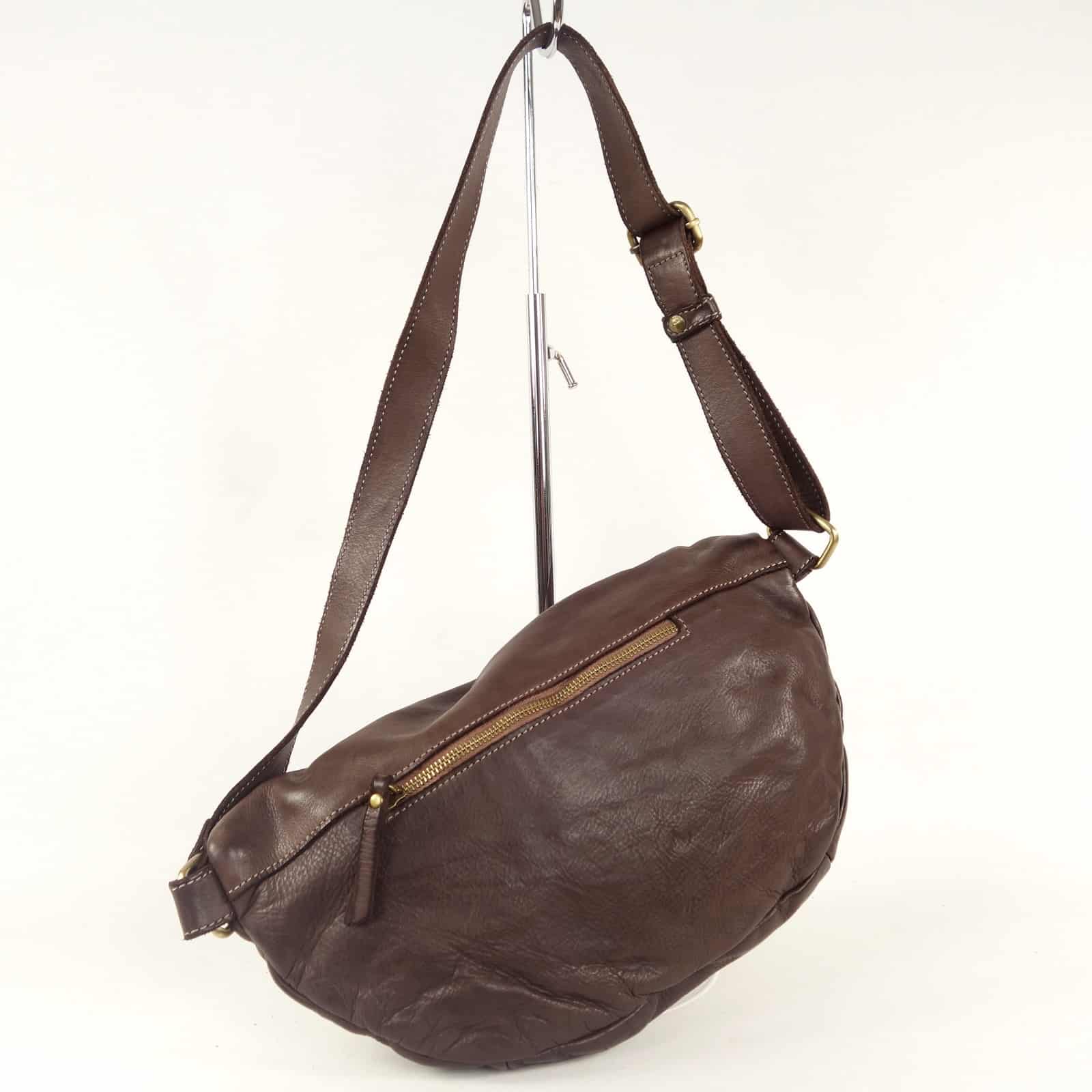 Collection Esprit Cuir Taylor sac banane cuir brun