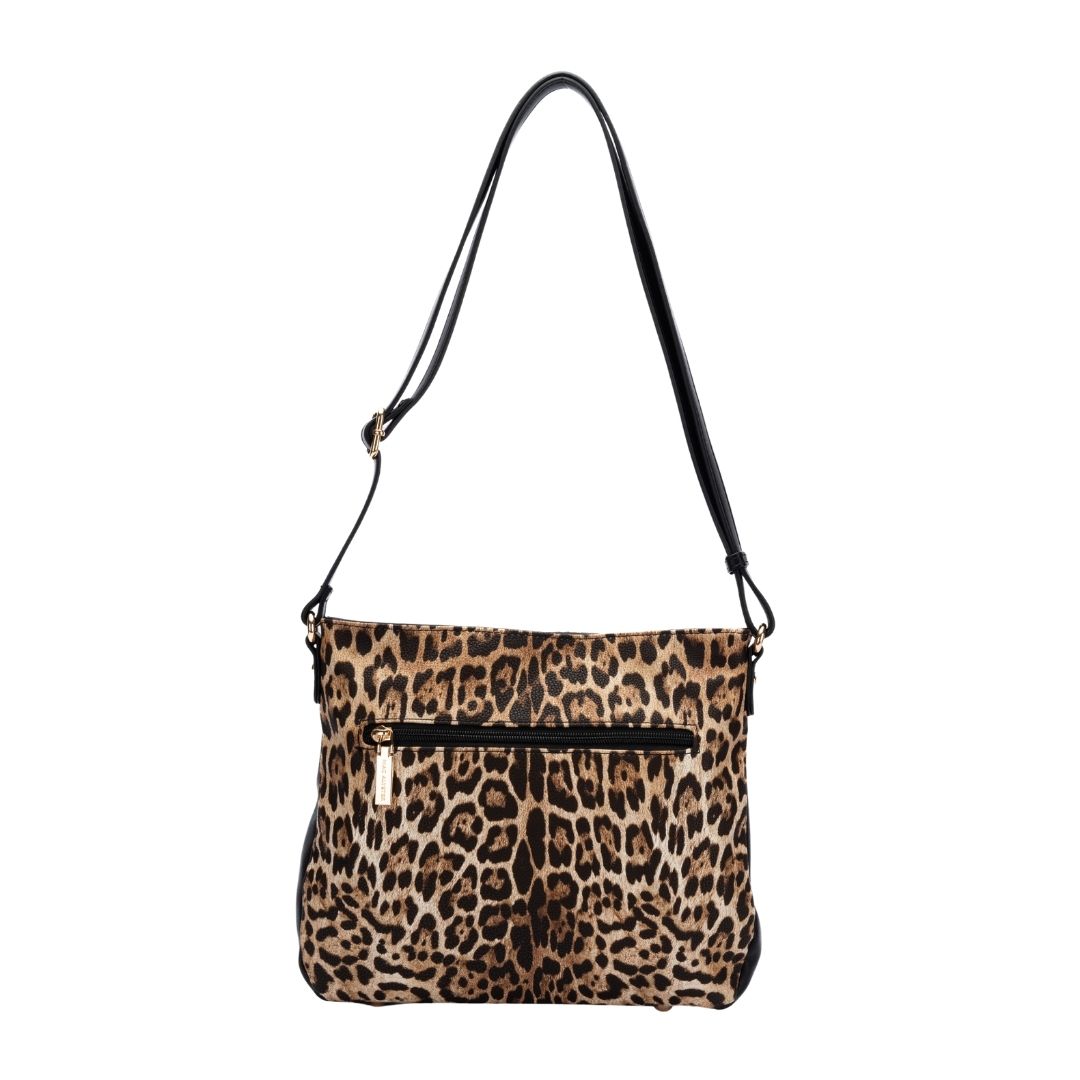 Mac Alyster Léopard sac trotteur léopard noir
