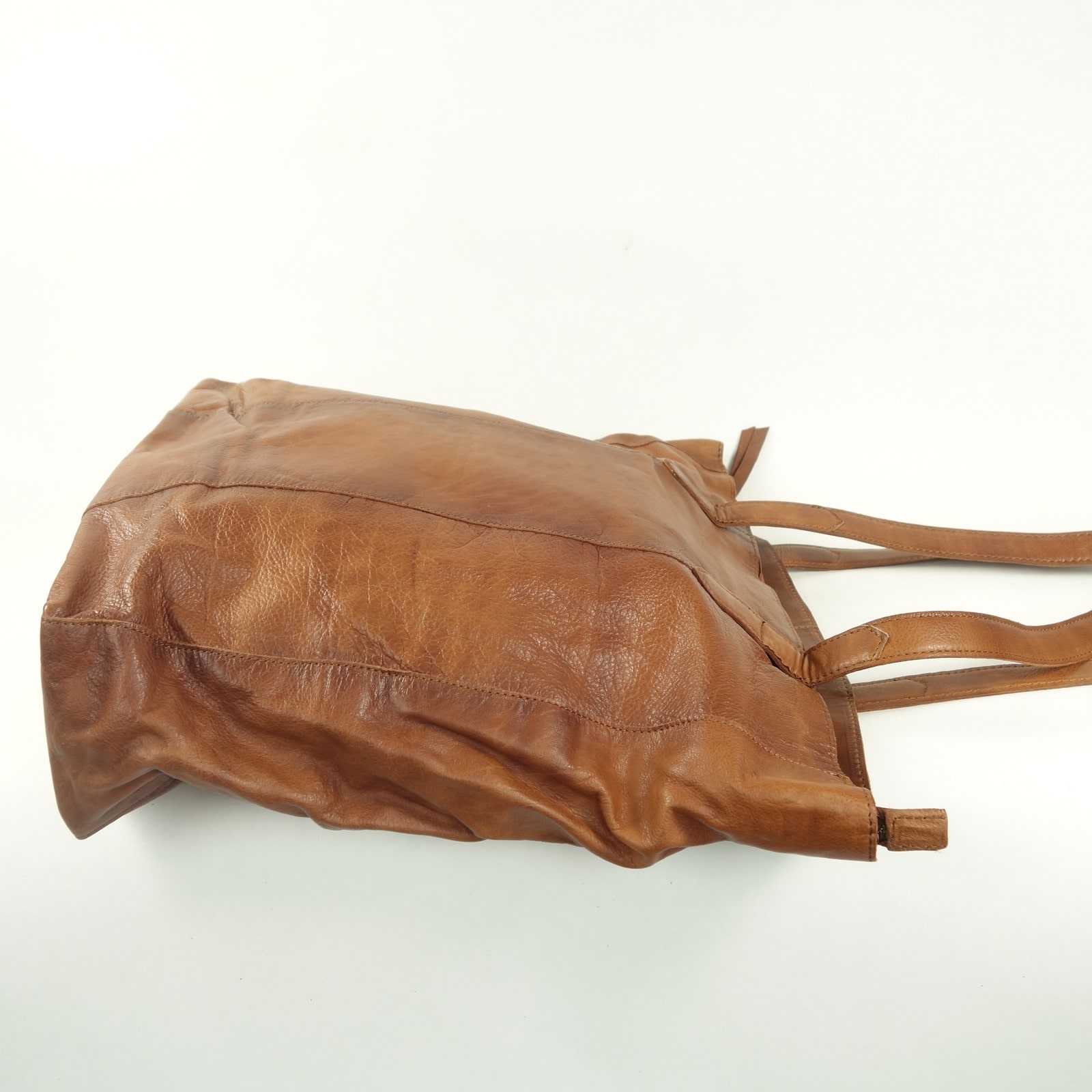 Collection Esprit Cuir Jemma cabas cuir marron zippé