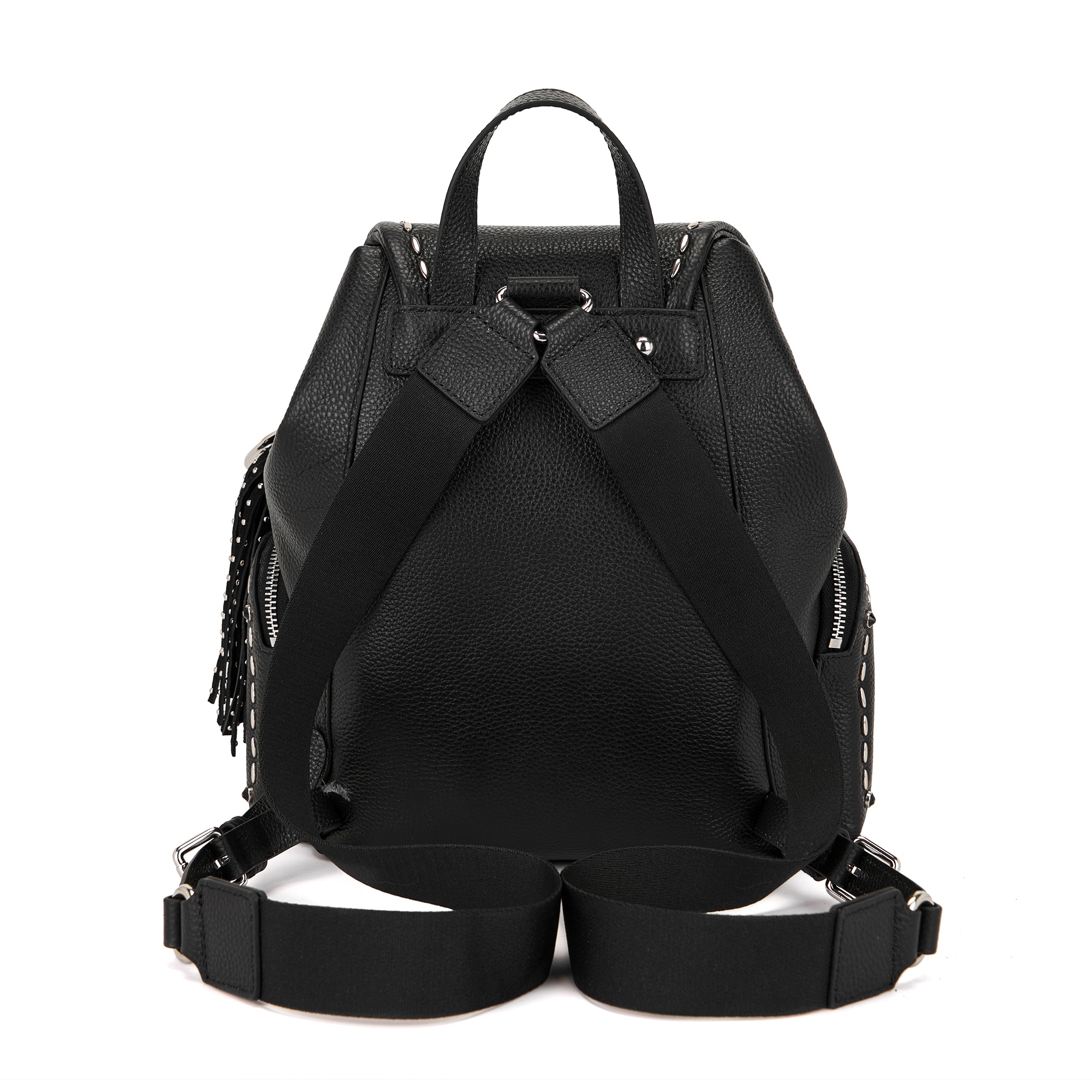 La Carrie Rock sac a dos noir cuir 27x12x31