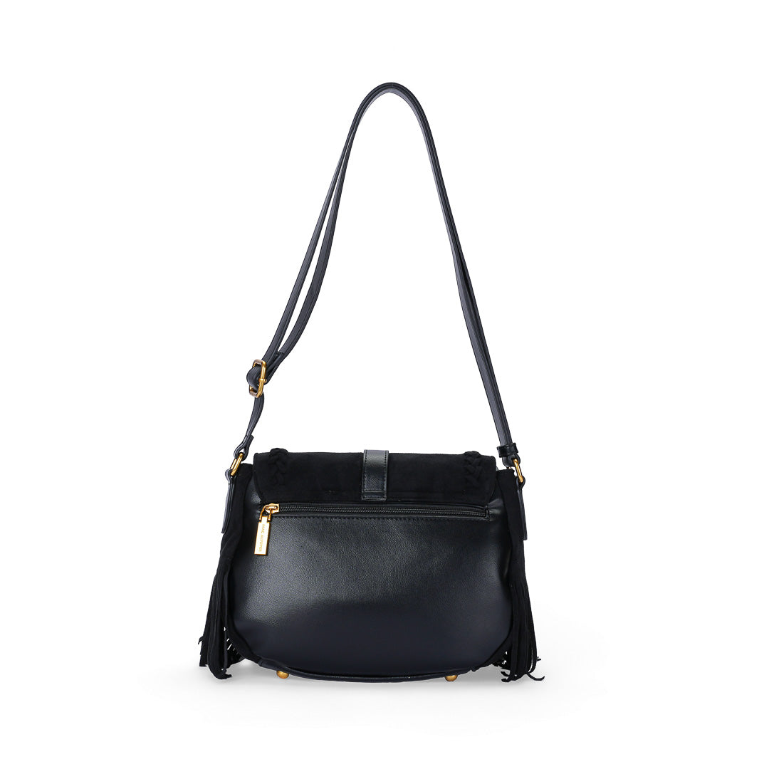 Mac Alyster Celeste sac à rabat suédine marron clair