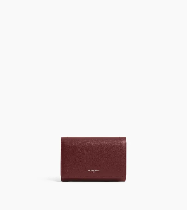 Le Tanneur Louison portefeuille cuir grainé Revolution Red