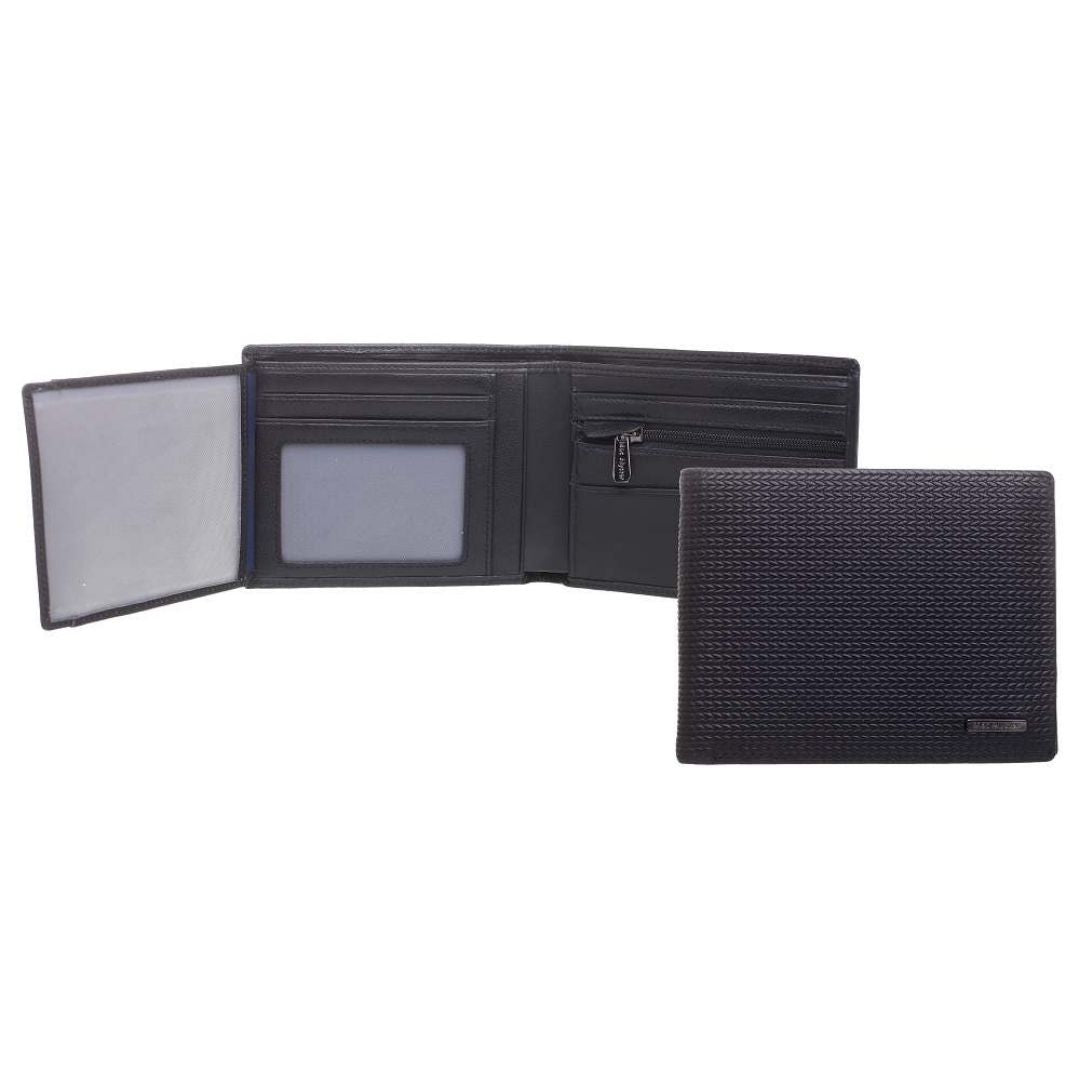 MAC ALYSTER Cambridge portefeuille italien noir 2 volets