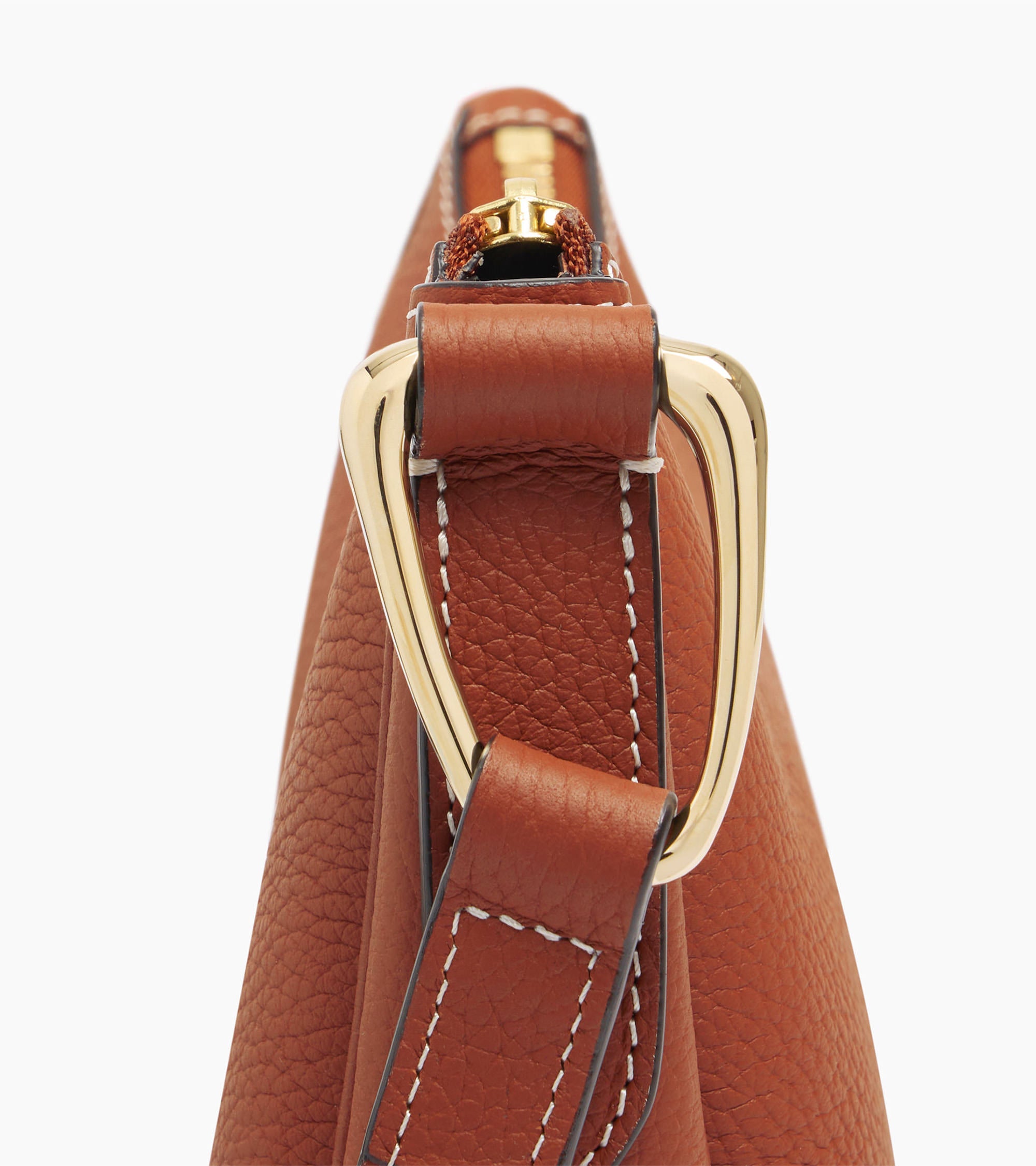 Le Tanneur Madeleine bandoulière cuir Mahogany Brown