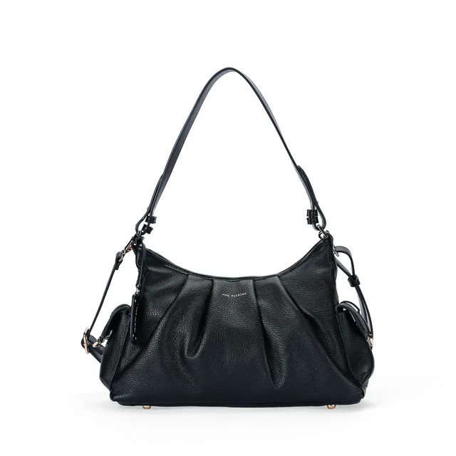 MAC ALYSTER Cold sac besace simili cuir noir