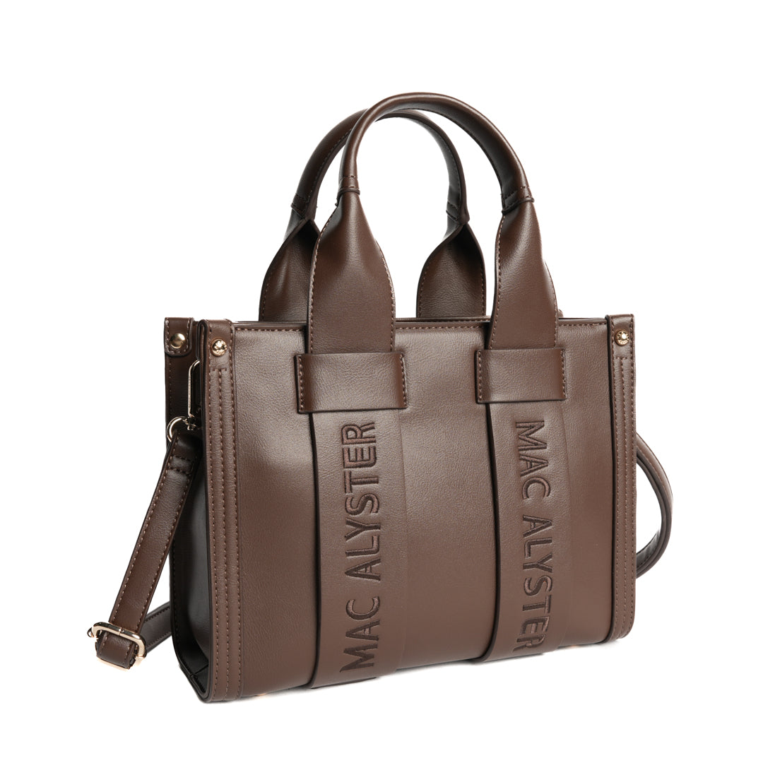 MAC ALYSTER BASIC CLOVER Petit sac Bordeaux brodé 26 cm