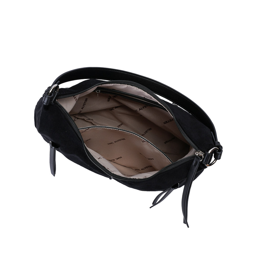 Mac Alyster Captivante sac besace synthétique noir 33x22 cm