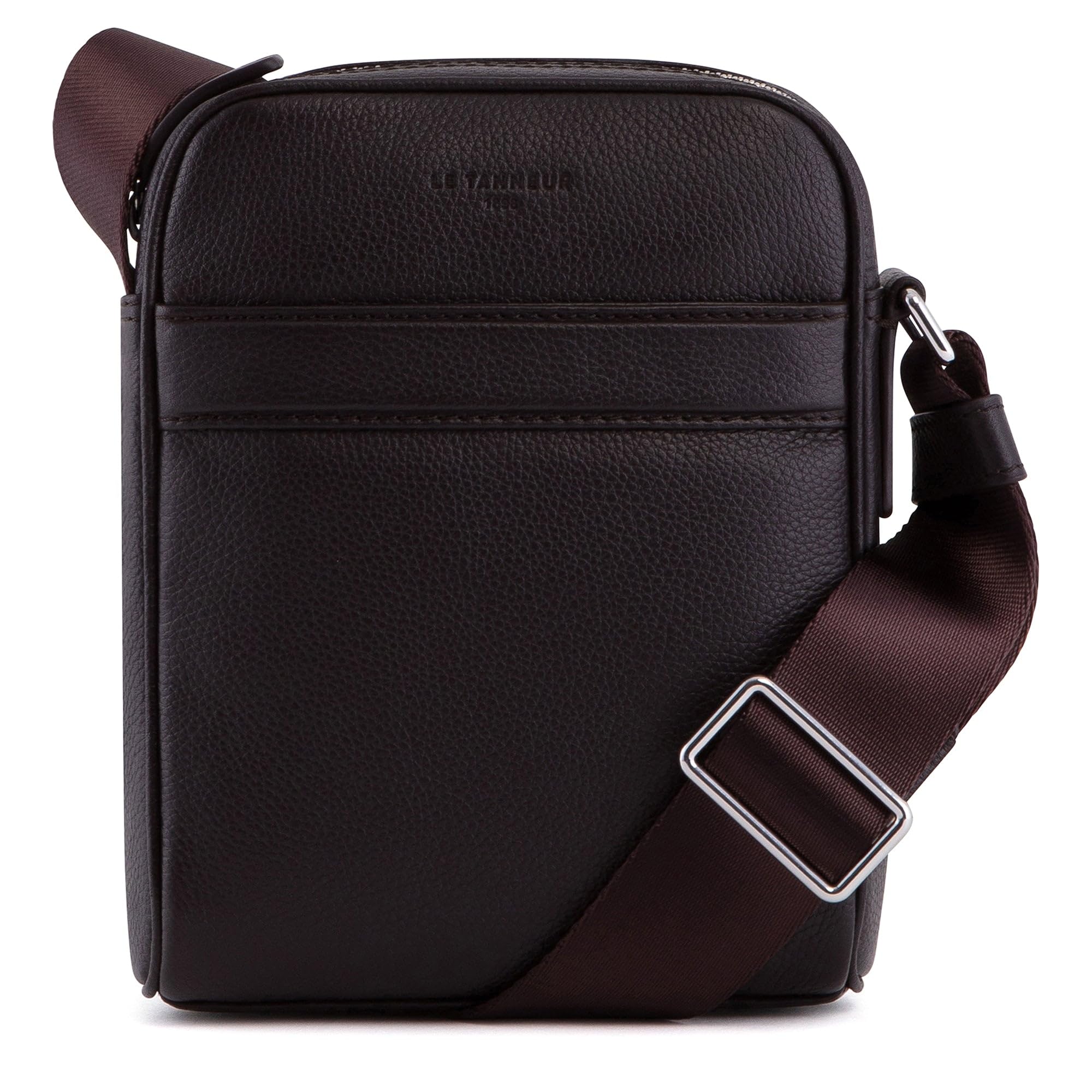 Le Tanneur Charles sac bandoulière cuir marron café