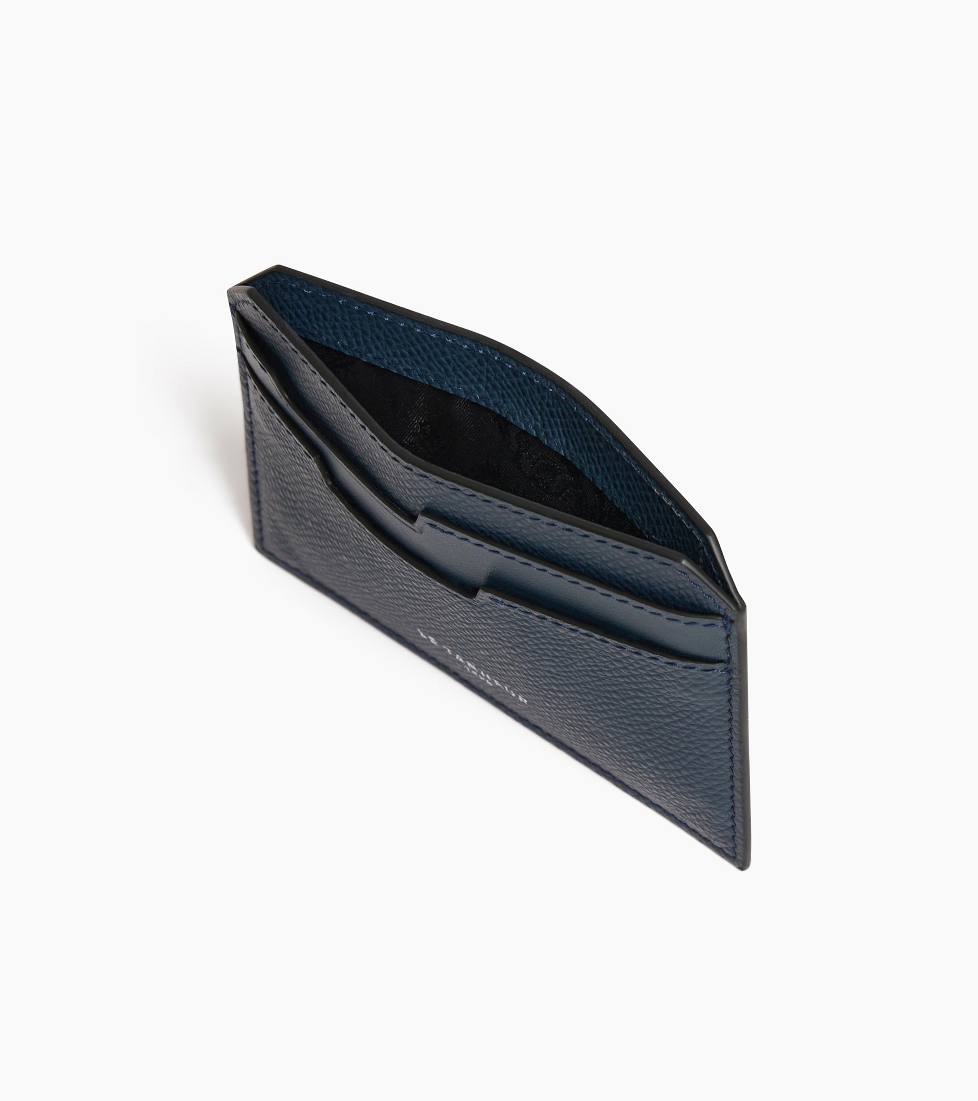 Le Tanneur Gaston porte-cartes cuir grain croisé Crépuscule RFID