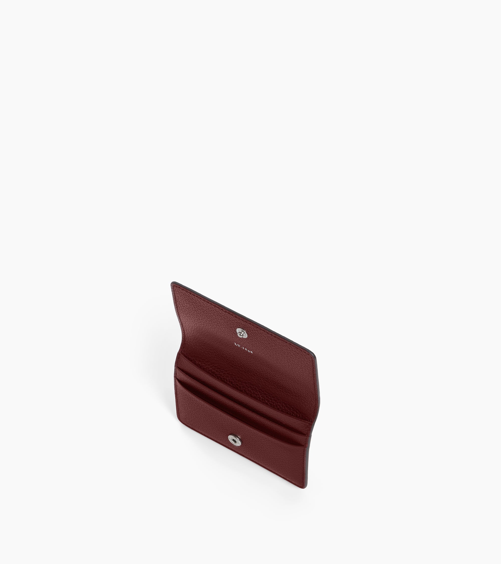 Le Tanneur Louison porte-cartes cuir grainé Rouge Revolution