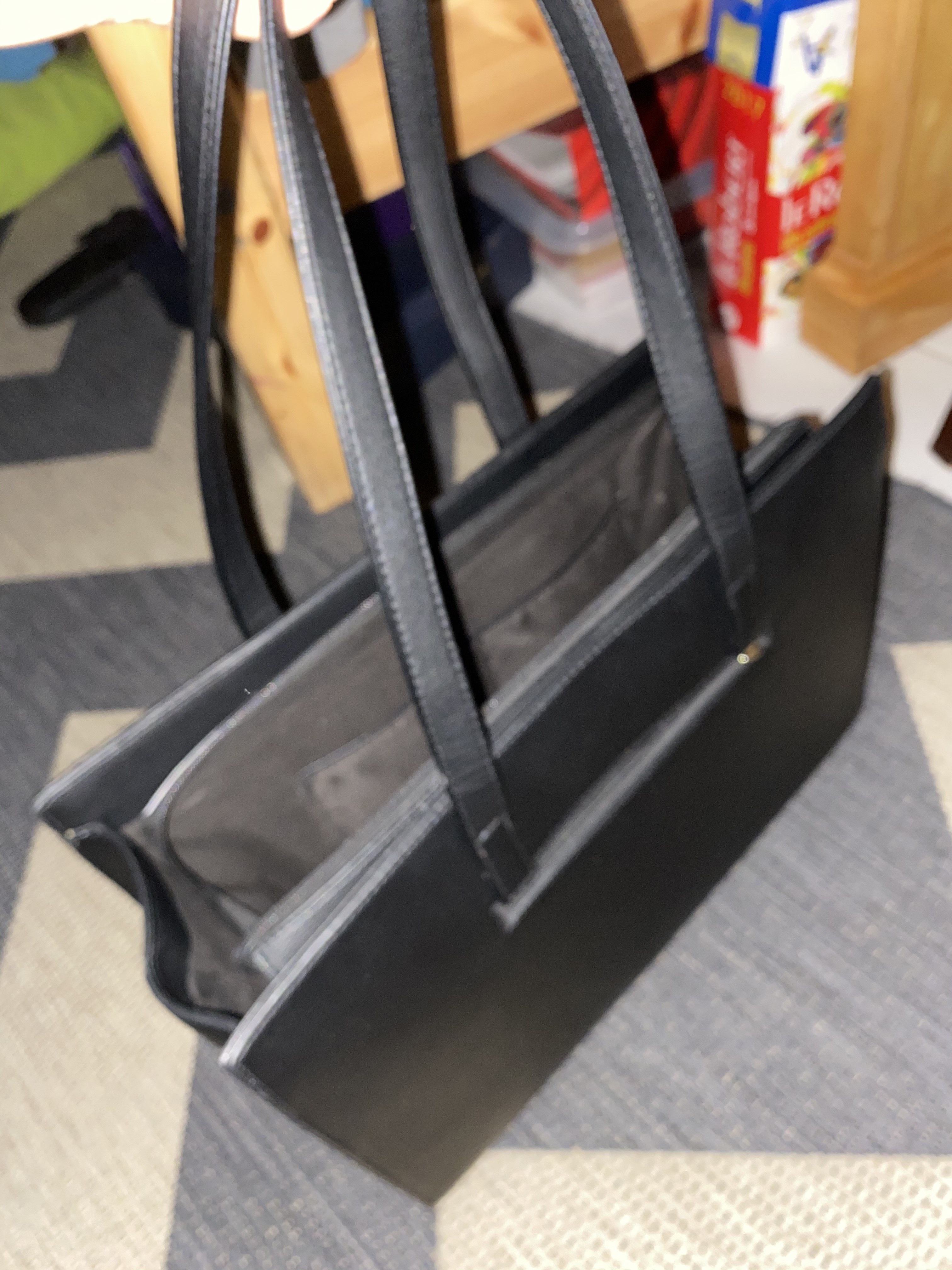 Gallantry Sacs Cabas Tote Bag A4 XL Noir Simili Cuir 38x29cm