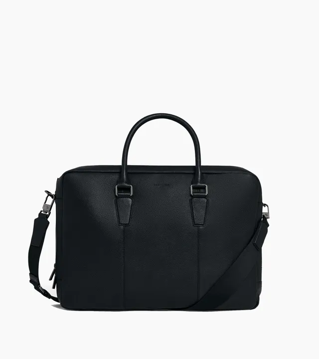 Le Tanneur Marceau porte-documents 17" sac ordinateur noir cuir