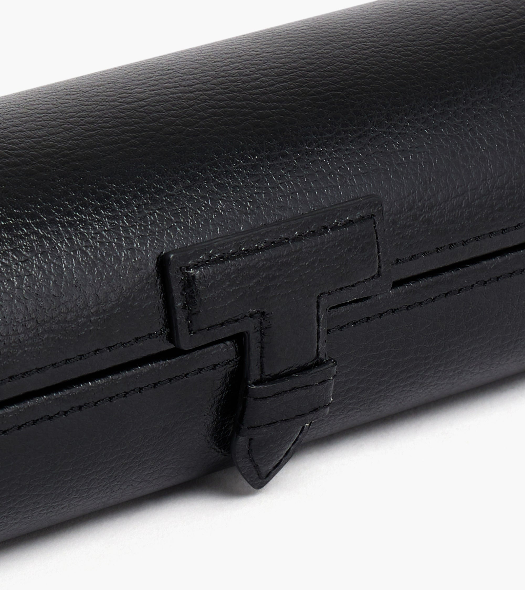 Le Tanneur étui 3 montres cuir noir velours signature