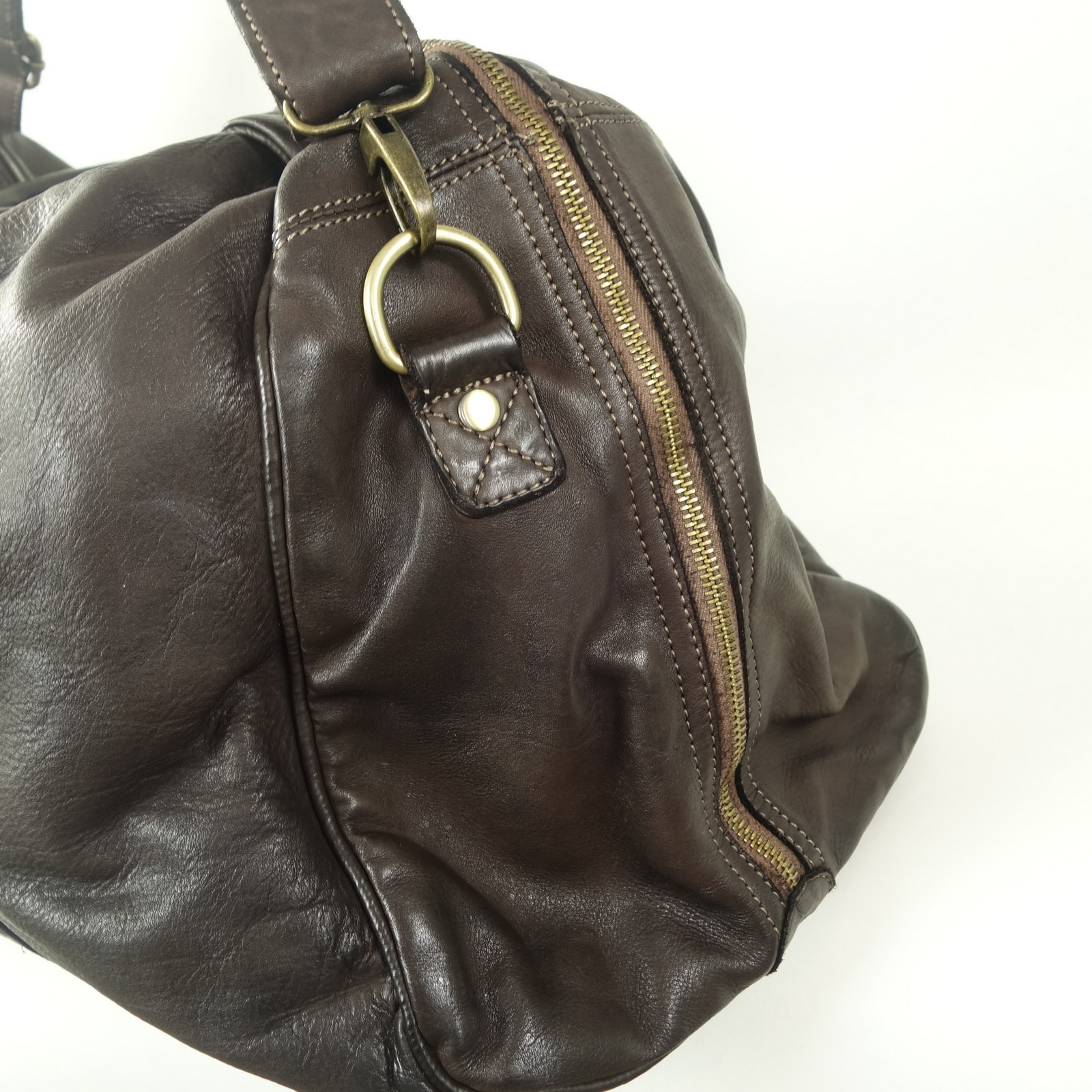 Collection Esprit Cuir Luka sac voyage cuir marron