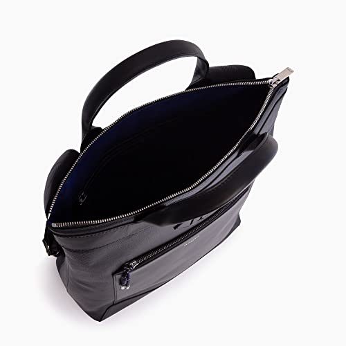 Le Tanneur Nathan Sac à dos cabas cuir grainé noir 34 cm