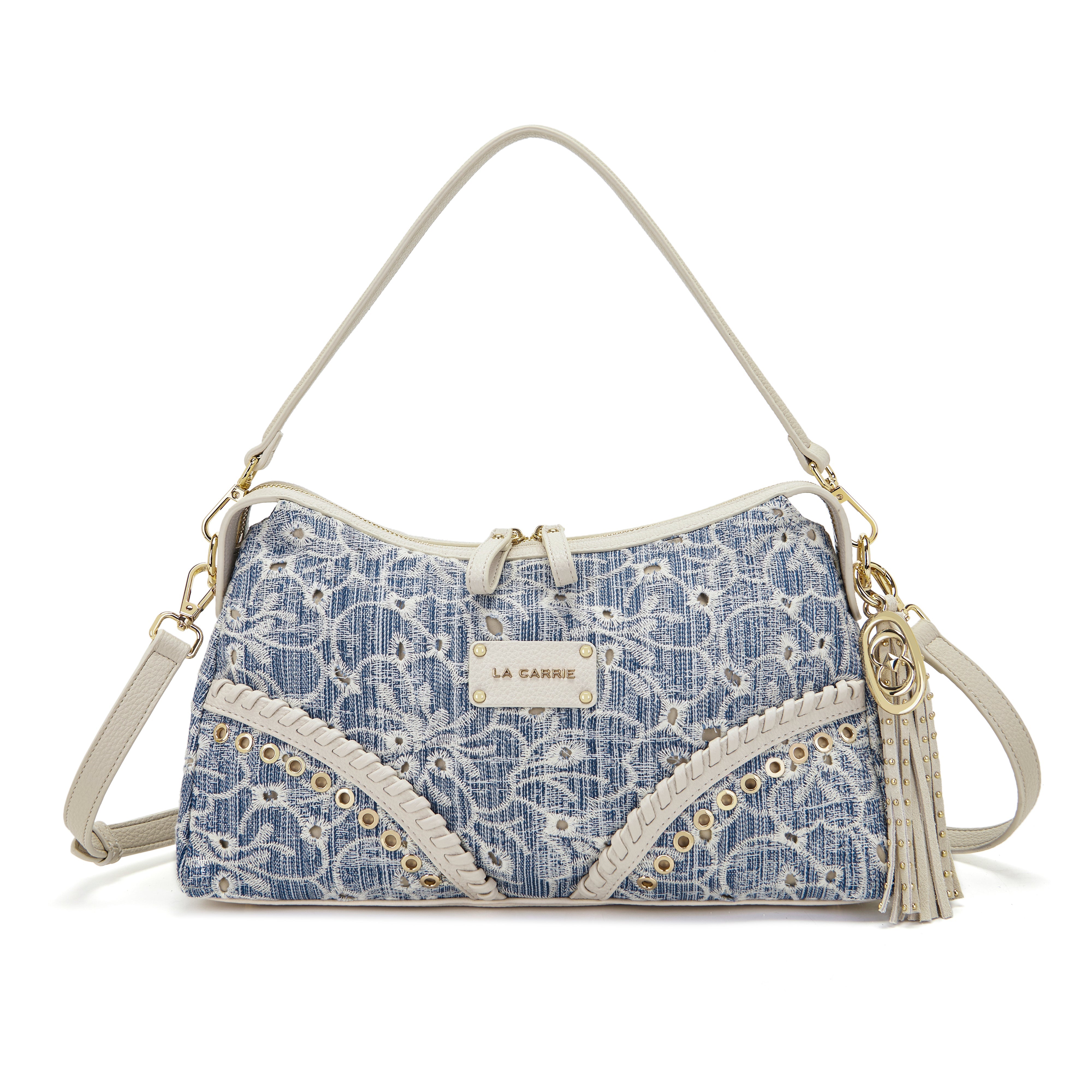 La Carrie Romantic sac bandoulière jeans 28x10x18cm