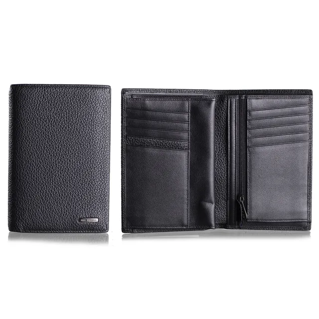 MAC ALYSTER PREMIUM portefeuille 3 volets noir zippé
