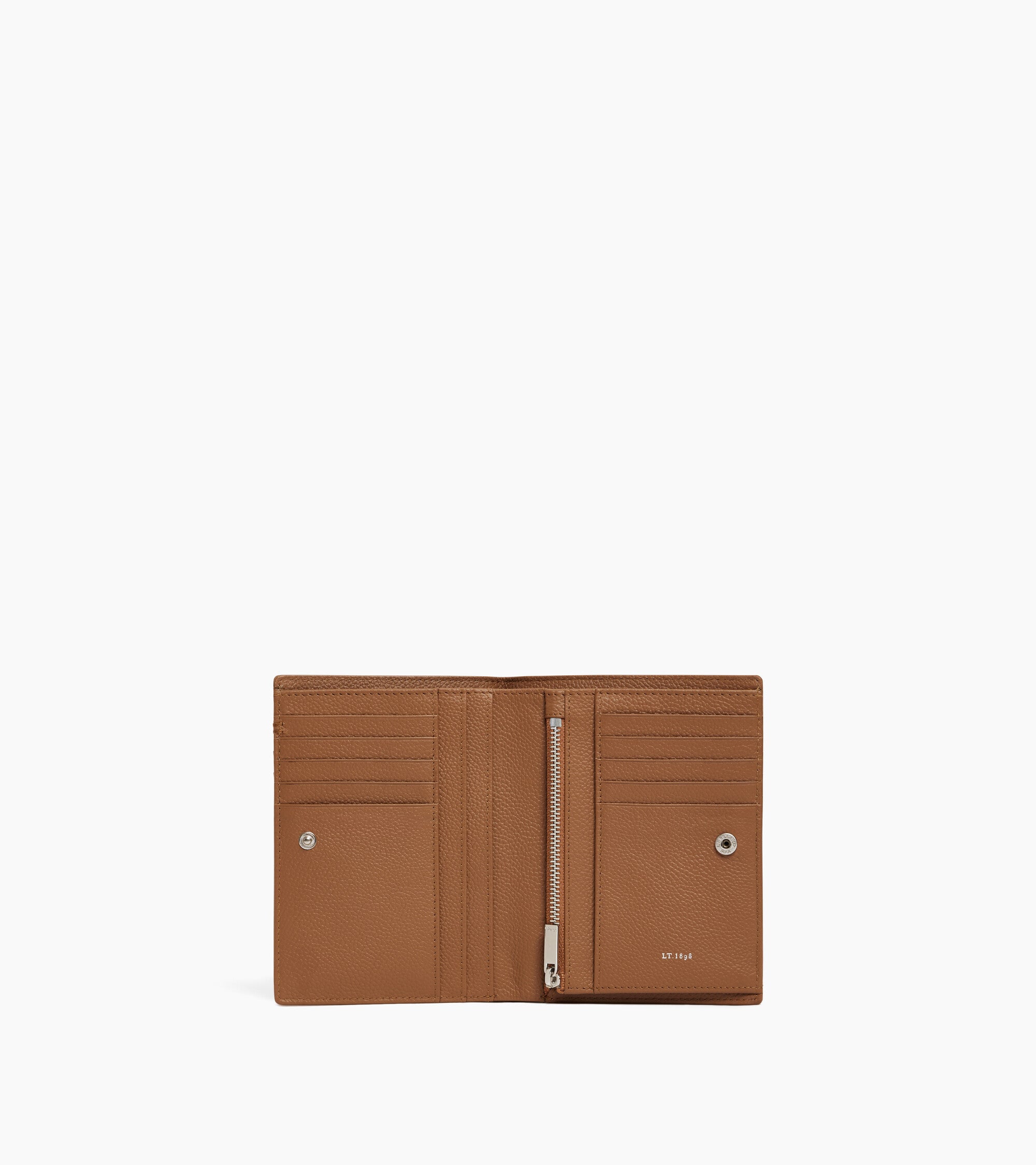Le Tanneur Lucien grand portefeuille cuir grainé marron