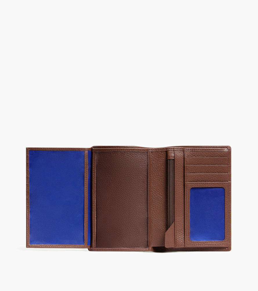 Le Tanneur Charles grand portefeuille vertical cuir grainé