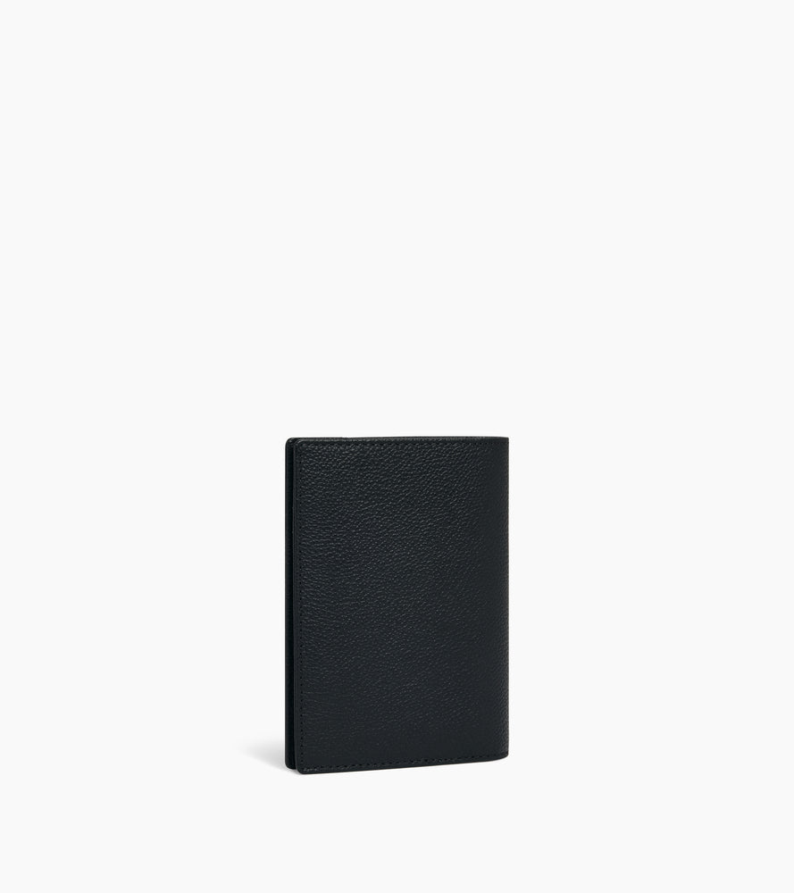 Le Tanneur porte-passeport cuir grainé Black