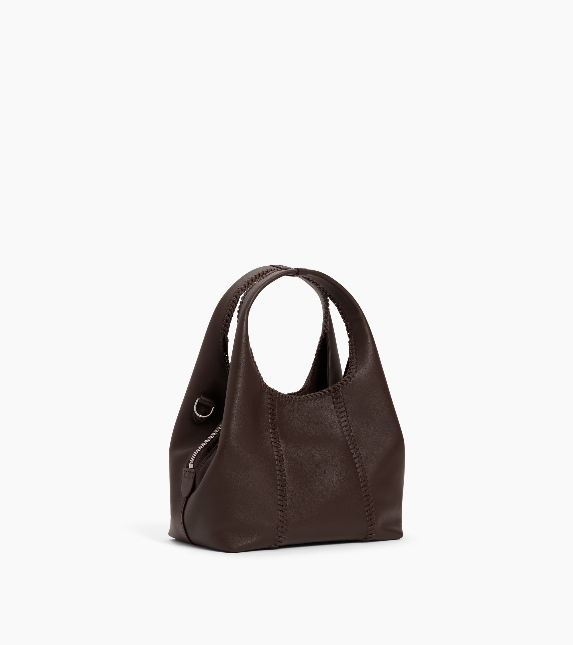 Le Tanneur Juliette petit sac cuir lisse Brown Arabica