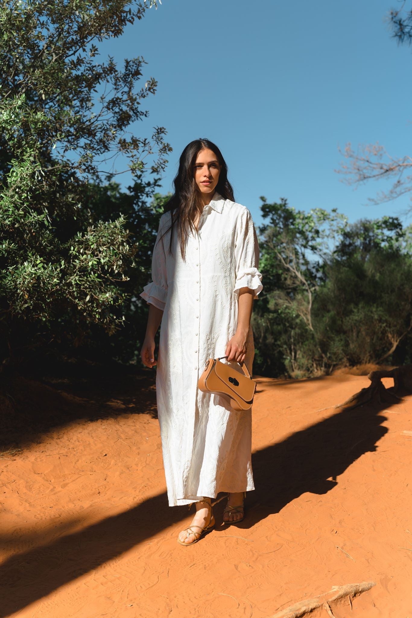 Nodie's L'iconique sac baguette camel grainé cuir