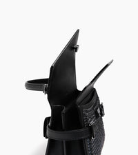 Le Tanneur Emilie petit sac à main cuir effet raffia
