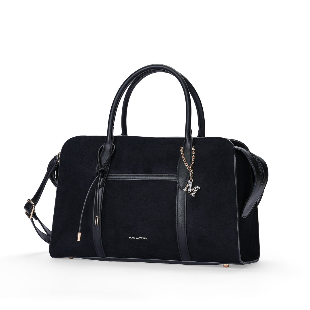 MAC ALYSTER DUNEA sac à main chocolat bandoulière 36 cm