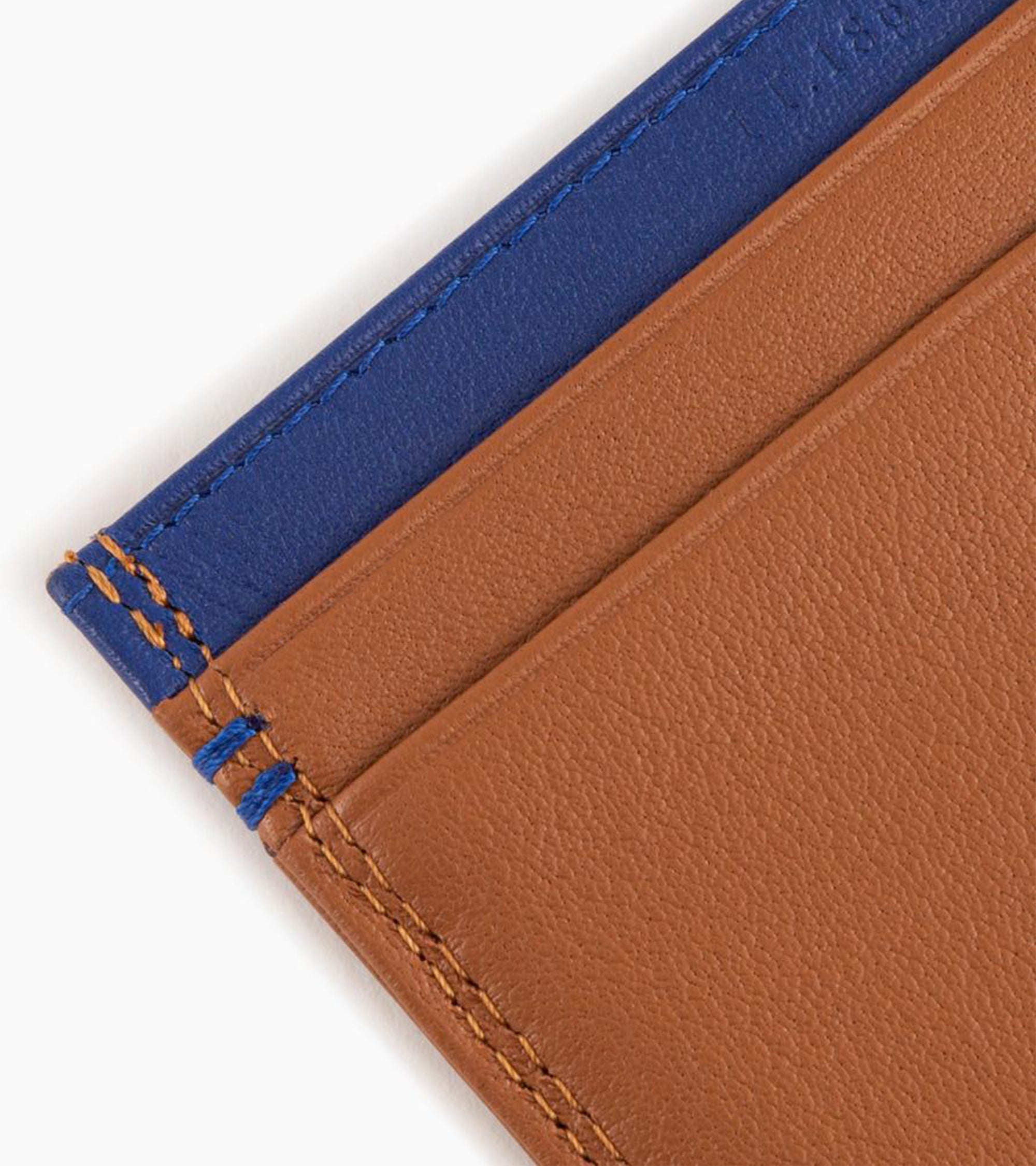 Le Tanneur Martin porte-cartes cuir lisse marron
